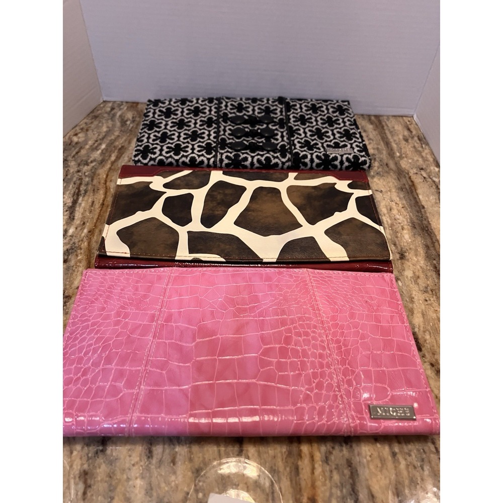MICHE Bag Purse Covers ONLY *** LOT of 3 magnetic shells. Pink, Brown/Red, Blk.